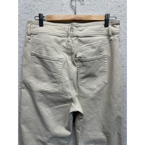 Loft Made and Loved Cream Jeans High Waist Slim WIDE LEG 29/8 Lagenlook Gorp - Picture 9 of 11